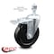 Service Caster 5 Inch Hard Rubber Wheel Swivel 1/2 Inch Threaded Stem Caster Total Lock Brake SCC SCC-TSTTL20S514-HRS-121315 - alternate 2